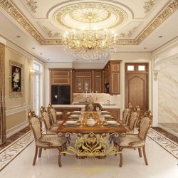 Nội thất biệt thự cổ điển đẳng cấp lộng lẫy ở Sóc Trăng NT2004