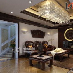 Nội thất phong cách hoàng gia biệt thự cổ điển NTB1409