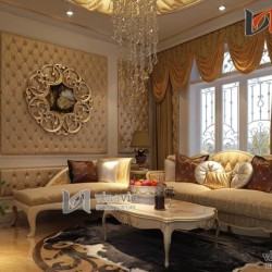 Nội thất phong cách hoàng gia biệt thự cổ điển NTB1409