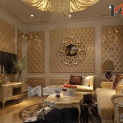 Nội thất phong cách hoàng gia biệt thự cổ điển NTB1409