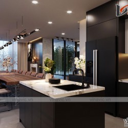 Biệt thự 2 tầng hiện đại 500m2 có hồ cá koi ở Mộc Châu- Sơn La BT2008
