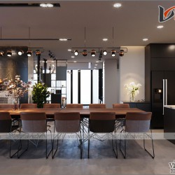 Biệt thự 2 tầng hiện đại 500m2 có hồ cá koi ở Mộc Châu- Sơn La BT2008