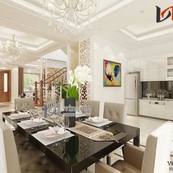 Nội thất biệt thự đẳng cấp sang trọng NTB1401