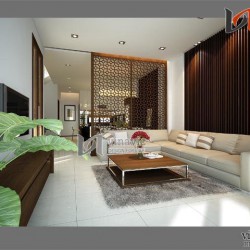 Thiết kế nội thất tinh tế của biệt thự hiện đại NTB1402