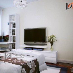 Phong cách hiện đại trẻ trung của nội thất biệt thự NTB1404