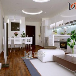Phong cách hiện đại trẻ trung của nội thất biệt thự NTB1404