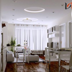 Phong cách hiện đại trẻ trung của nội thất biệt thự NTB1404