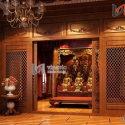 Ngắm nhìn nội thất đẳng cấp biệt thự cổ điển NTB1405