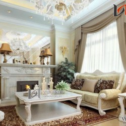 Thiết kế nội thất tinh xảo biệt thự phong cách tân cổ điển NTB1406