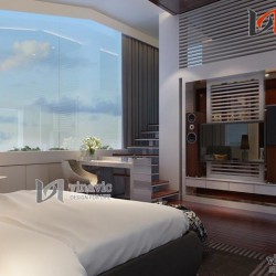 Đắm mình trong không gian nội thất cao cấp biệt thự hiện đại NTB1408