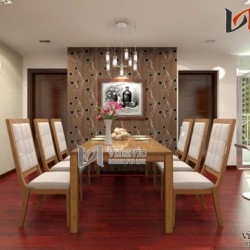 Nội thất chung cư 3 phòng ngủ 1 P.khách, bếp ăn NTC1405