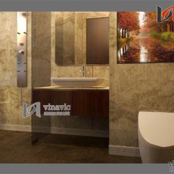Nội thất cho căn hộ 90m2 tone màu ấm áp NTC1407