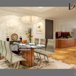 Nội thất cho căn hộ 90m2 tone màu ấm áp NTC1407