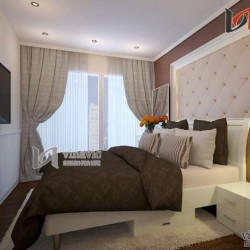 Nội thất cho căn hộ 90m2 tone màu ấm áp NTC1407