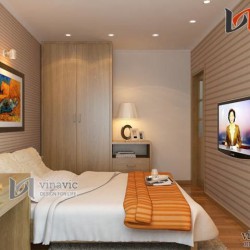 Nội thất căn hộ 80m2 3 phòng ngủ nhỏ xinh NTC1410