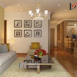 Nội thất căn hộ 80m2 3 phòng ngủ nhỏ xinh NTC1410