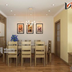 Nội thất căn hộ 80m2 3 phòng ngủ nhỏ xinh NTC1410