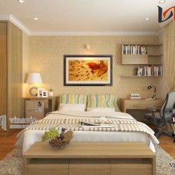 Nội thất căn hộ 80m2 3 phòng ngủ nhỏ xinh NTC1410