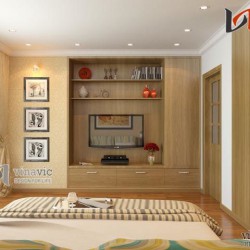 Nội thất căn hộ 80m2 3 phòng ngủ nhỏ xinh NTC1410