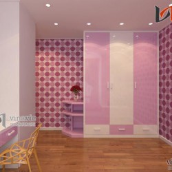 Nội thất căn hộ 80m2 3 phòng ngủ nhỏ xinh NTC1410