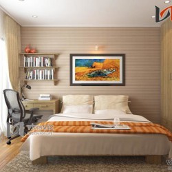Nội thất căn hộ 80m2 3 phòng ngủ nhỏ xinh NTC1410