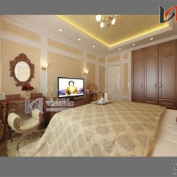 Thiết kế nội thất chung cư 124m2 sang trọng NTC1413