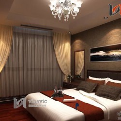 Mẫu nội thất tone màu nâu trầm quyến rũ NTC1415