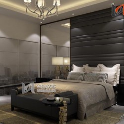 Nội thất chung cư 75m2 tone trắng tinh khôi  NTC1419