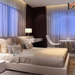 Nội thất chung cư 75m2 tone trắng tinh khôi  NTC1419