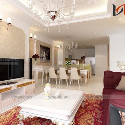 Nội thất chung cư theo phong cách hoàng gia NTC1423