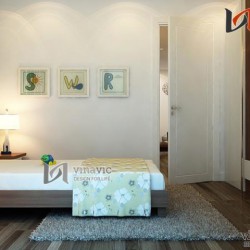 Nội thất chung cư 125m2 3 phòng ngủ hiện đại NTC1420