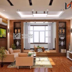 Nội thất chung cư hiện đại 3 phòng ngủ 120m2 NTC1403