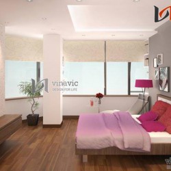 Nội thất chung cư hiện đại 3 phòng ngủ 120m2 NTC1403