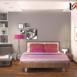 Nội thất chung cư hiện đại 3 phòng ngủ 120m2 NTC1403