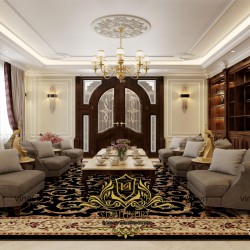 Mẫu nội thất đẹp tân cổ điển bằng gỗ tự nhiên NT2012