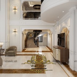 Nội thất cổ điển cho căn biệt thự lộng lẫy ở Hải Dương NT2013