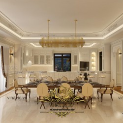 Nội thất cổ điển cho căn biệt thự lộng lẫy ở Hải Dương NT2013