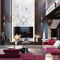 Thiết kế Villa 3 tầng hiện đại ở Chương Mỹ - Hà Nội BT2016