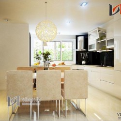 Phối màu đặc biệt trong từng không gian sống nhà ống NTO1402