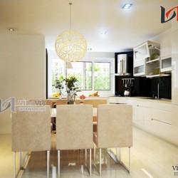 Phối màu đặc biệt trong từng không gian sống nhà ống NTO1402