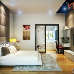 Phối màu đặc biệt trong từng không gian sống nhà ống NTO1402