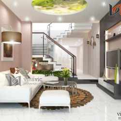 Tinh tế với mẫu thiết kế nội thất phong cách hiện đại NTO1407