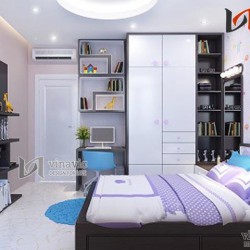 Tinh tế với mẫu thiết kế nội thất phong cách hiện đại NTO1407