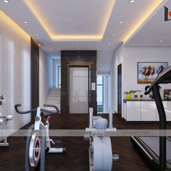 Biệt thự 3 tầng 4 phòng ngủ BT1908 mang phong cách hiện đại đầy đủ tiện nghi