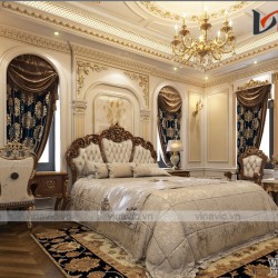 Thiết kế lâu đài kiểu Pháp đẳng cấp tinh tế từng chi tiết LDDT1901