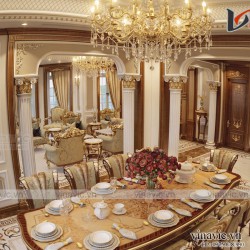 Thiết kế dinh thự 1 tầng phong cách cổ điển nguy nga bề thế LDDT1906