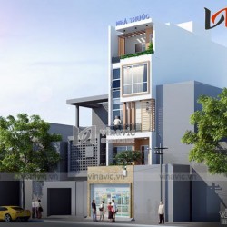 Mẫu nhà ống 5 tầng hiện đại đẹp kết hợp kinh doanh NO1449