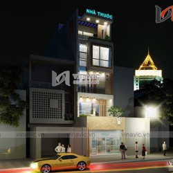 Mẫu nhà ống 5 tầng hiện đại đẹp kết hợp kinh doanh NO1449