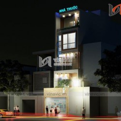 Mẫu nhà ống 5 tầng hiện đại đẹp kết hợp kinh doanh NO1449