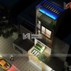 Mẫu nhà ống 5 tầng hiện đại đẹp kết hợp kinh doanh NO1449